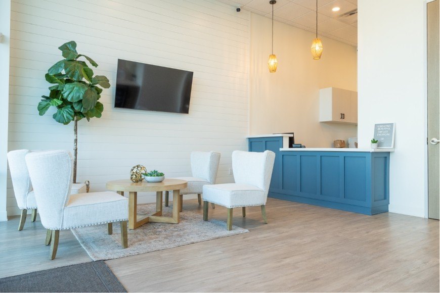 Dental office waiting room