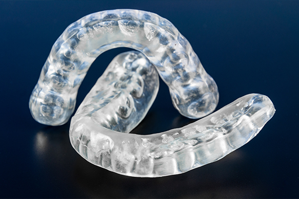 Clear nightguard for bruxism